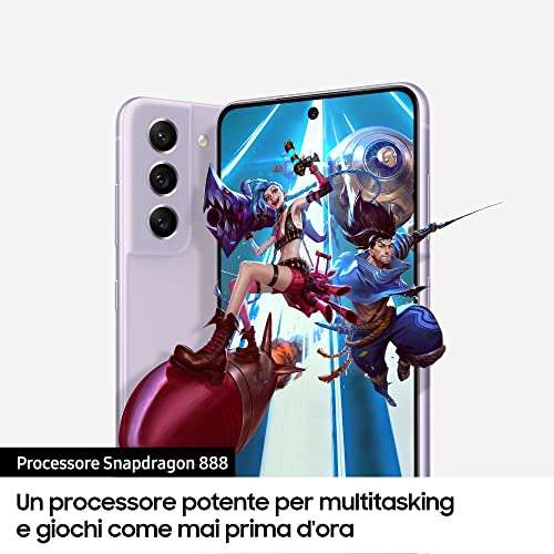 Samsung Galaxy S21 FE 5G Android Smartphone 128GB SIM Free Display 6.4", 3 Rear Cameras - White [Italian Version] £408.19 @ Amazon Italy