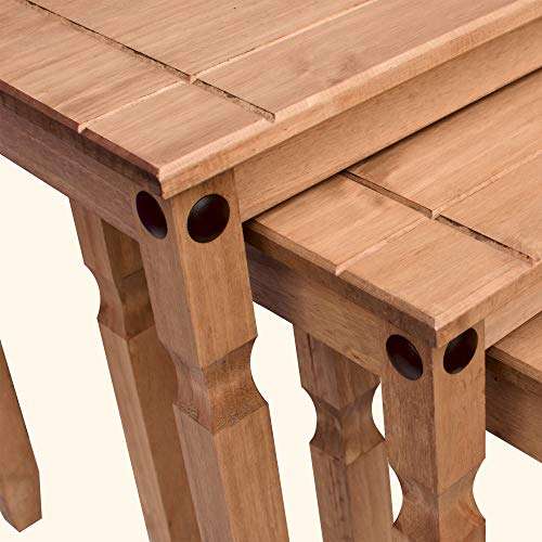 Amazon Brand - Movian Corona Nest Of Tables, Solid Pine Wood - £36.99 @ Amazon