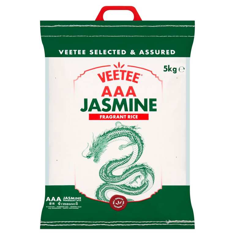 Veetee AAA Jasmine Fragrant Rice (5kg) - Clubcard Price