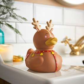 Reindeer Rubber Duck / Christmas Lights Rubber Duck / Christmas Pudding Rubber Duck - H 13.5cm x W 10.5cm x D 16cm - Free C&C