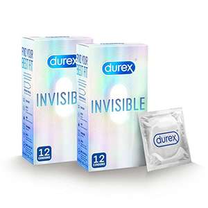 Durex Invisible Extra Sensitive Condoms 12 Pack x 2 (24 Condoms) - Sold by NE1 Amz / FBA