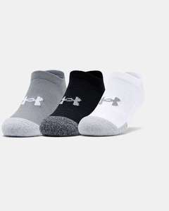 Under Armour Youth Heat Gear No Show Socks 3-Pack (3 X Mixed/Black/White) £2.97 (£2.52 newsletter sign up) @ Under Armour (Free Collection)