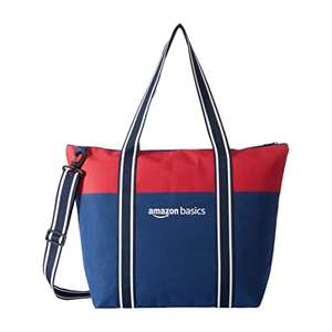Amazon Basics Multi-Use Polyester Hand Bag with Shoulder Strap, 15 L – Blue/Red now - £6.14 at Amazon