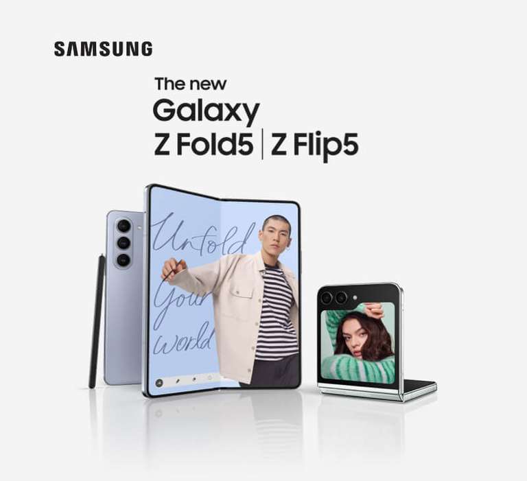 Samsung Galaxy Z Flip5 512GB £949 / £849 With Any Trade In With Code + Z Fold5 £100 Off, S9 Tablets £50 Off, £25 Off Watch6