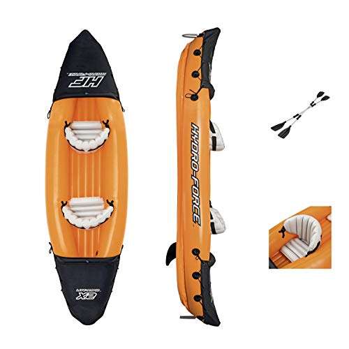 Hydro-Force Rapid Kayak | 2 Person Inflatable Kayak Set with Seats, Backrest, Paddles - £99.99 - Sold by Spreetail / Fulfilled by Amazon