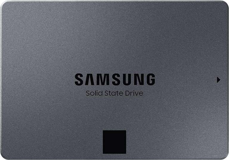 8TB - Samsung 870 QVO SATA 2.5 Inch Internal Solid State Drive (SSD) (MZ-77Q8T0), Black (£248 with Cashback)