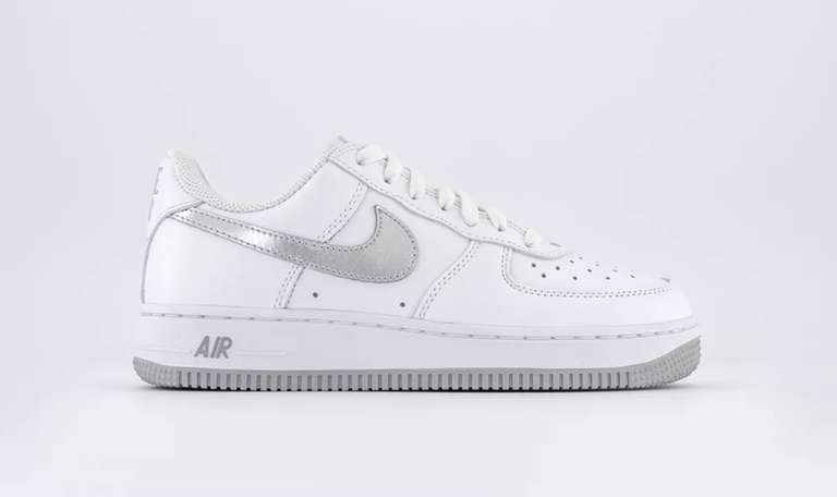 Nike Air Force 1 Low Trainers White Silver Metallic Gold - £80 delivered @ Office