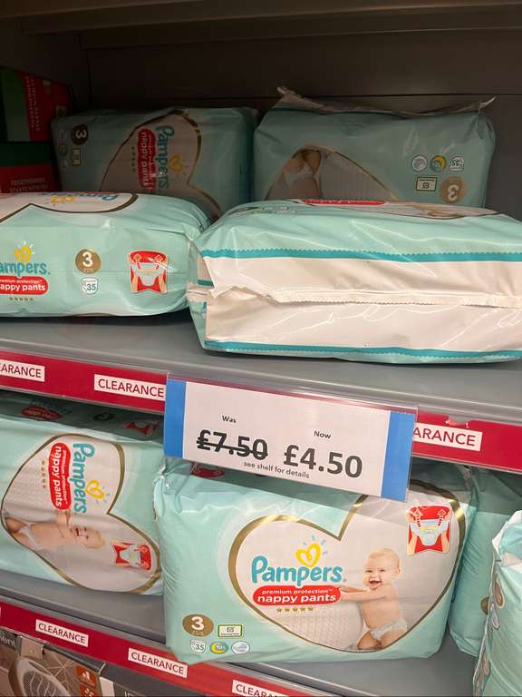 Pampers Nappy Pants. Size 3. 35 pants instore Leeds