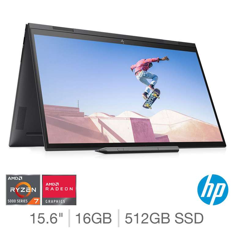HP Envy Touch screen, AMD Ryzen 7, 16GB RAM, 512GB SSD, 15.6 Inch Convertible Laptop £799.99 (members only) @ Costco