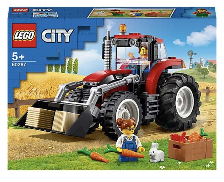 LEGO City Great Vehicles Tractor Toy 60287 £10 Free Collection @ George (Asda)