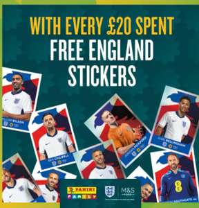 Free Eat Well, Play Well Panini Football Stickers With Every £20 Spent At M&S Foodhalls Instore