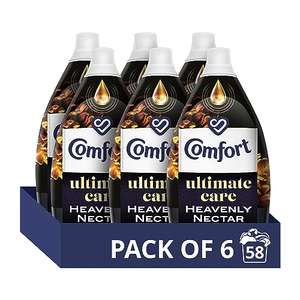 6 x Comfort Ultimate Care Heavenly Nectar Ultra-Concentrated Fabric Conditioner (348 Washes) - £18.90 S&S or £14.70 S&S w/ Possible Voucher