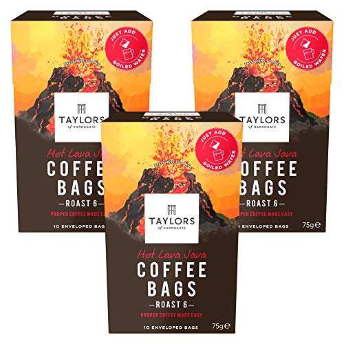 Taylors of Harrogate Coffee Bags All Varieties (10 Bags Per Pack x 3 Packs ) £6 / £5.70 first subscribe and save orders @ Amazon