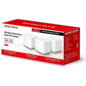 MERCUSYS 300Mbps Whole Home Mesh Wi-Fi System Halo S3(3-Pack) by TP-Link £19.99 delivered @ Pacetech