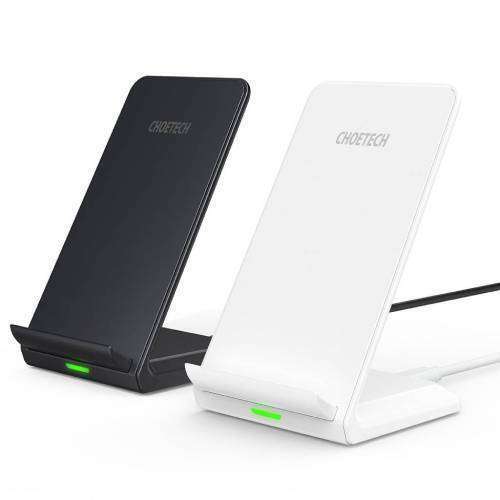 Choetech Qi Wireless Charger Stand 10W Stand Black White (Twin Pack, £5.50 Each)