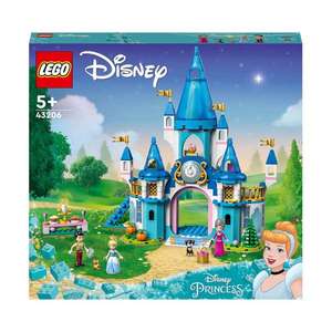 LEGO Disney Cinderella & Prince Charming's Castle Set (43206) £38.39 with code + £1.99 delivery @ Zavvi