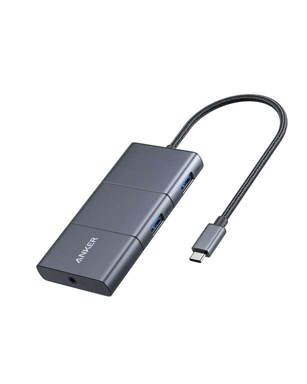 Anker USB C Hub, PowerExpand 6-in-1 USB-C Adapter, with 4K@60Hz HDMI, 100W Power Delivery sold by AnkerDirect