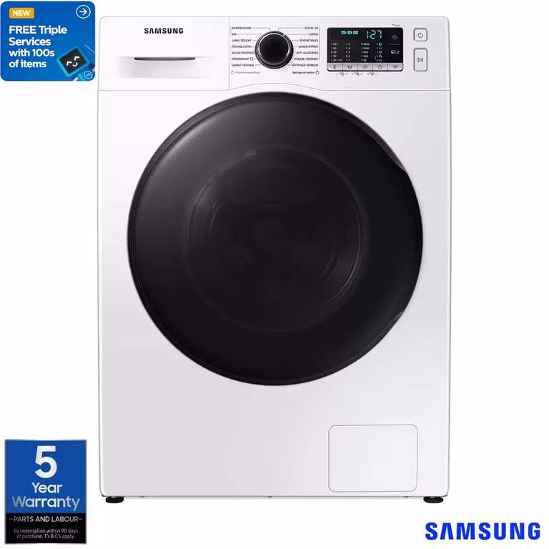 Samsung Series 5 Ecobubble 8Kg Wash/ 5kg Dry 1400rpm Washer Dryer, WD80TA046BE + 5 Year Warranty - W/Code - Free Installation and Recycle