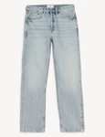 M&S Collection Loose Fit Rigid Vintage Wash Jeans (Light Blue / Ice Blue) - Free Click & Collect