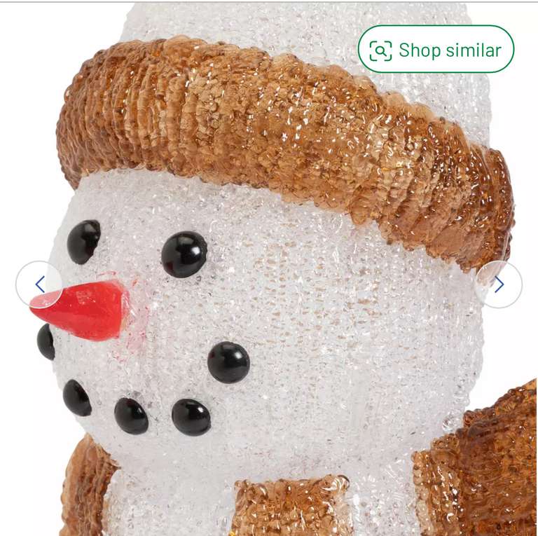 Argos Home Acrylic Snowman Christmas Decoration with Code £12.00 bei ...