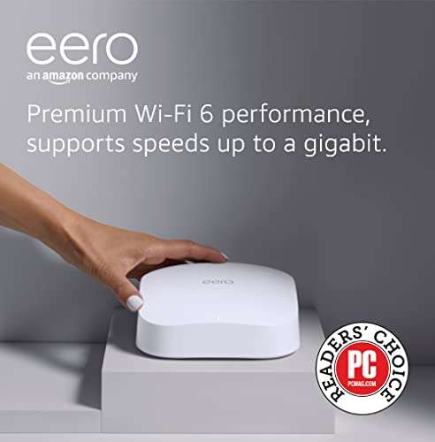 Eero Pro 6 WiFi 6 Mesh Router System £97.97 @ Amazon