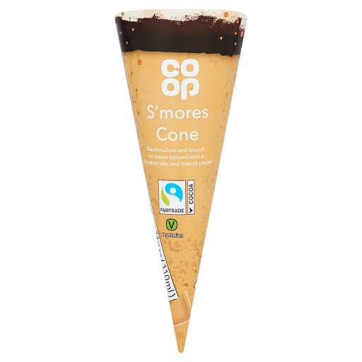 Fairtrade S'mores Ice Cream Cone 74g - 38p each instore @ Co-operative, Bridge of Earn (Scotland)
