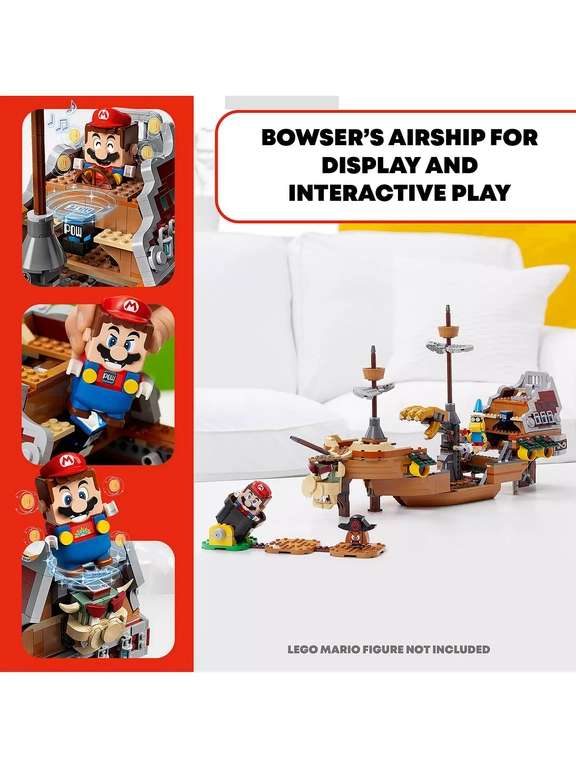 Lego Super Mario 71391 Bowser’s Airship Expansion Set - £56.63 @ Amazon France