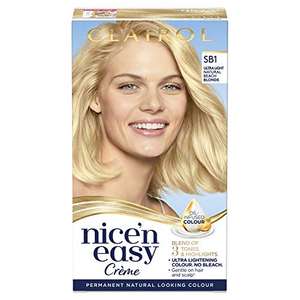 Clairol Nice'n Easy Crème Permanent Hair Dye SB1 Ultra Light Natural Beach Blonde - £1.72 @ Amazon