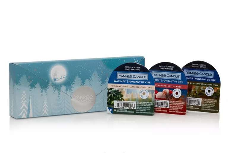 Yankee Candles 3 Wax Melts Gift Set + Free next day delivery with code