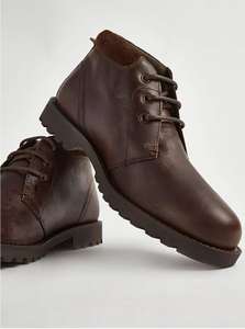 Brown Leather Chukka Boots (Sizes 7-12) - £24.50 + Free Click & Collect @ George Asda