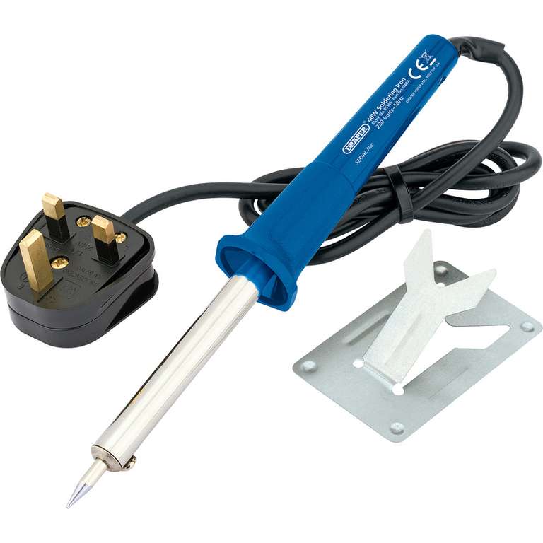 Draper Soldering Iron & Stand 40W/230V - £11.99 + Free Click and Collect @ Toolstation