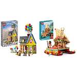 LEGO 43217 Disney and Pixar ‘Up’ House Buildable Toy with Balloons & 43210 Disney Princess Moana's Wayfinding Boat £59.87 @ Amazon
