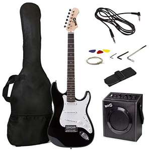 RockJam Electric Guitar Kit + 10-Watt Guitar Amp, Strap, Bag, Picks, Whammy, Lead & Spare Strings - Dispatched & Sold By Clever-Stuff