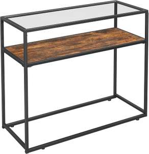 Vasagle Glass Tabletop Console Table - £34.99 Delivered @ Songmics / Amazon