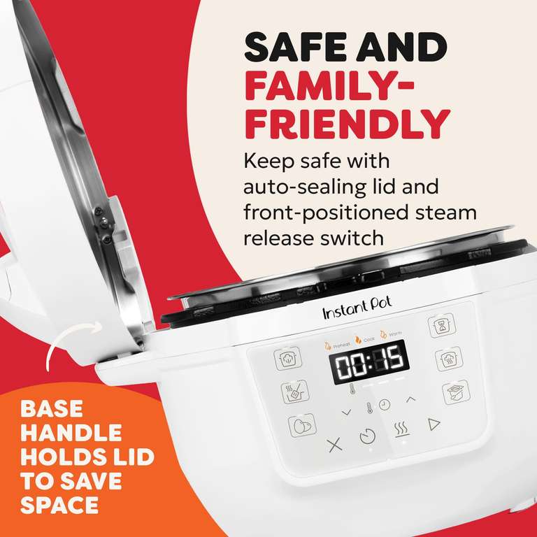 Instant Pot 3.8L Electric Multi-Cooker, Smart 7-in-1 Pressure & Slow ...