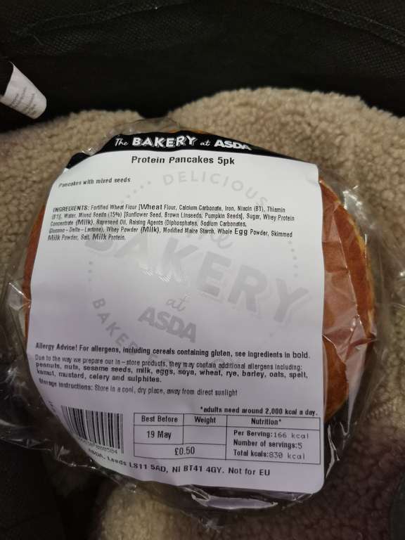 The BAKERY at ASDA Protein Pancakes 5 Pack