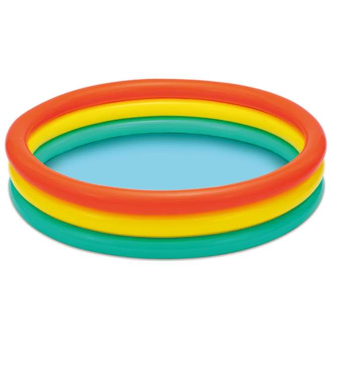Go Play Rainbow 3 Ring 120Cm Pool