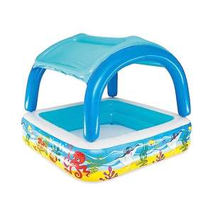Bestway Inflatable Paddling Pool | Kids, Toddler Outdoor Garden Paddling Pool with Shade, Canopy Baby Pool, Ages 2+
