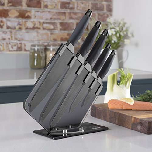 Tower T81532MB Kitchen Knife Set with Acrylic Knife Block £19.99 @ Amazon