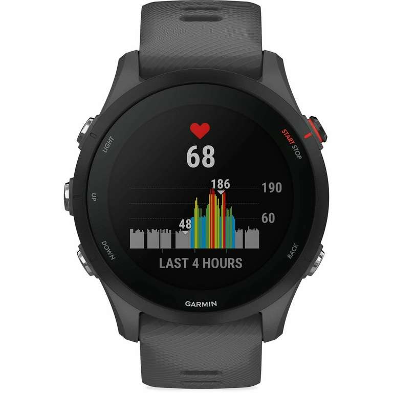 Garmin Forerunner 255 HRM With GPS Watch - Grey/Blue - £233.91 at Start Fitness