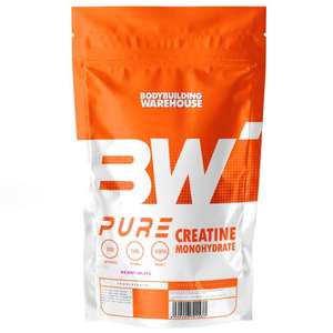 Bodybuilding Warehouse Pure Creatine Monohydrate Powder - 1kg
