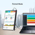 UPERFECT Portable Monitor, 15.6" Portable Monitor, Full HD IPS USB C Monitor with Standard HDMI (Usually dispatched within 6 to 7 months)