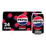 Pepsi Max 24 x 330ml (Max / Cherry / Diet / No Caffeine / Mango) - Clubcard Price