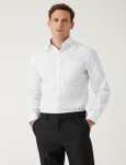 M&S Collection 5 Pack Tailored Fit Long Sleeve Shirts (Size 14.5 & 15) - £20 + Free Click and Collect @ Marks & Spencer