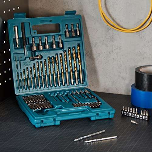 Makita B-49373 Drill and Screw Bit, 18 V, Blue, Set of 75 Piece - £15.00 @ Amazon