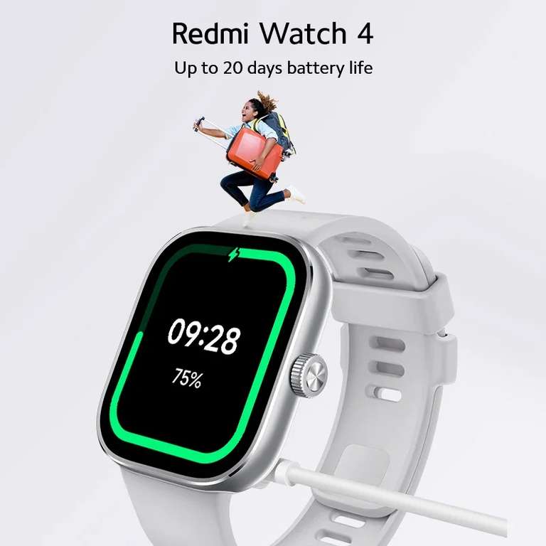 Redmi Watch 4 with 1.97″ AMOLED screen, HyperOS, GPS support announced