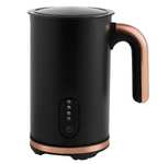 George Home Black & Rose Gold Milk Frother - Free click & collect