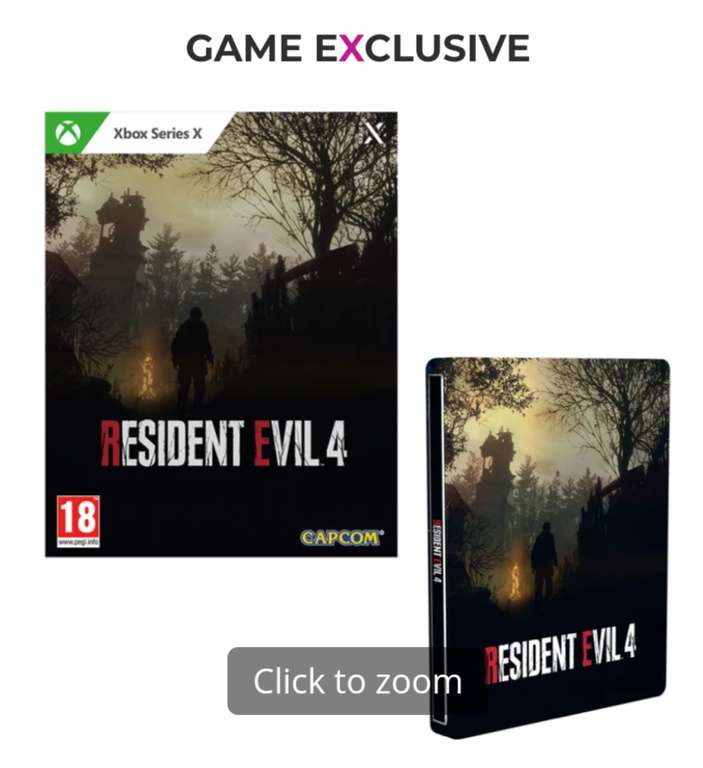 Resident Evil 4 Remake Steelbook Edition (Xbox Series X/PS4) PS5 standard Edition