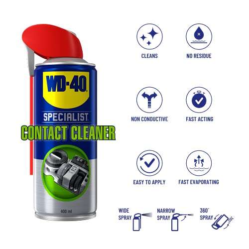 WD-40 Specialist Bundle (1x Dry PTFE Lubricant 400ml, 1x Silicone Lubricant 400ml, 1x Contact Cleaner 400ml) £12.26 @ Amazon