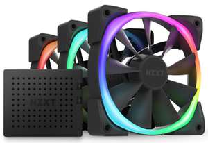 NZXT Aer RGB 2 120mm Triple Starter Pack of Chassis Fans in Black with Fan Controller £27.12 delivered at ebuyer